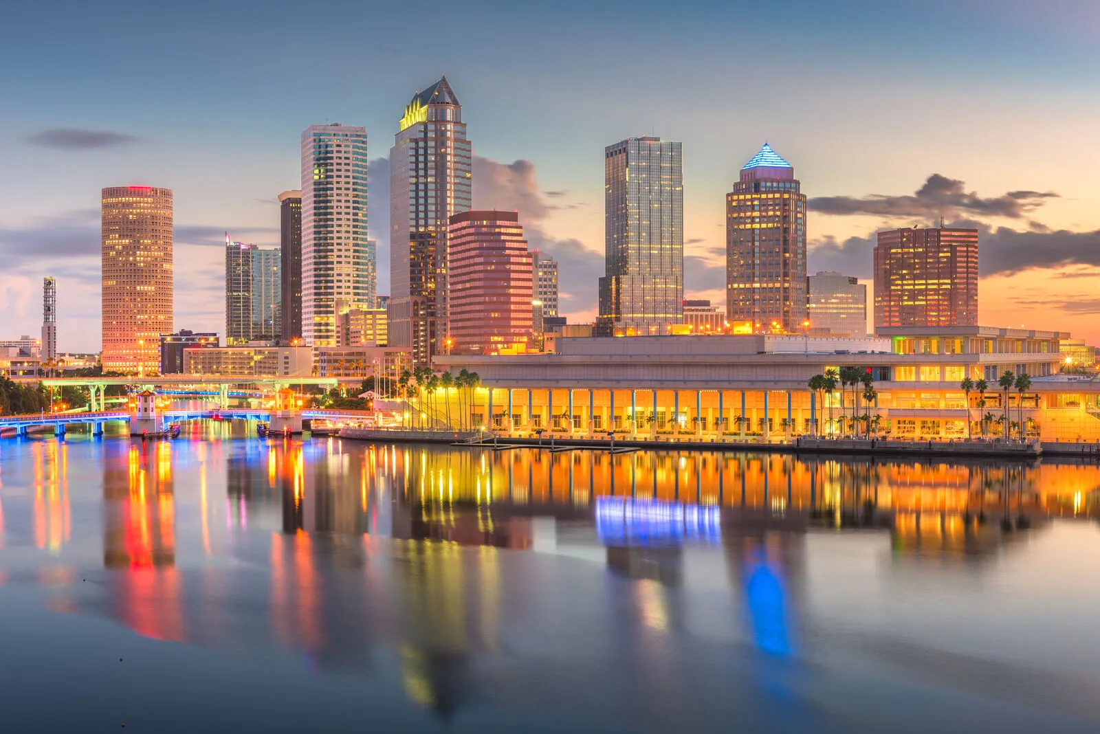 Downtown Tampa skyline on the bay
